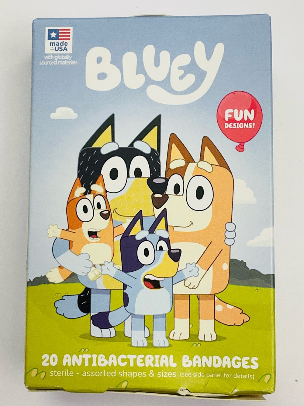 🌼4/$10🌼 NIP BLUEY Antibacterial Bandages - 1 Box / 20 Count